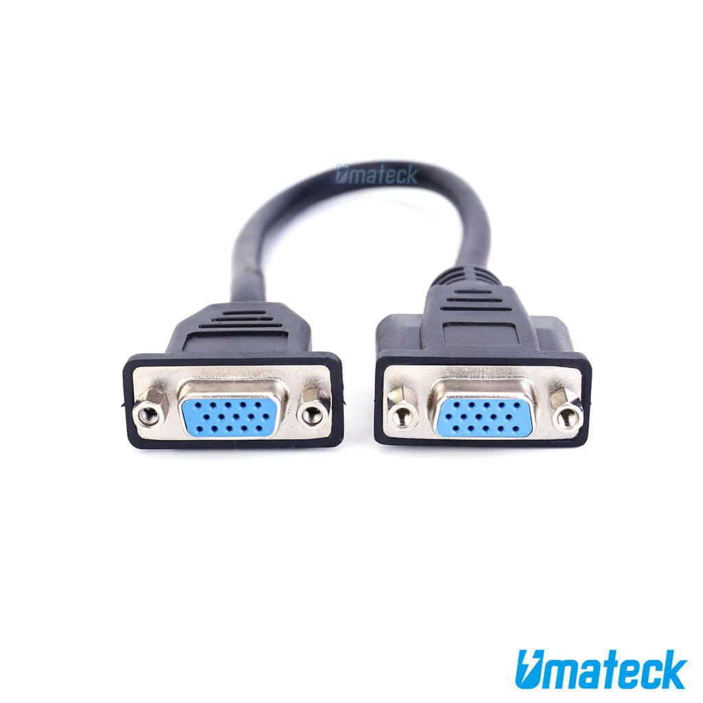 VGA PanelMount female to female cable Umateck USB C, DisplayPort