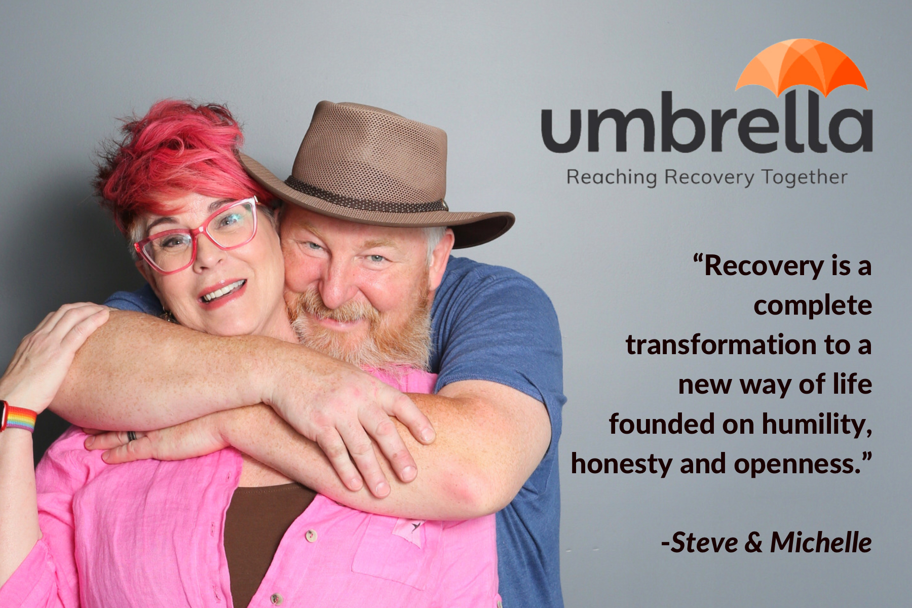 Recovery Month 2022 Steve & Michelle Umbrella Society