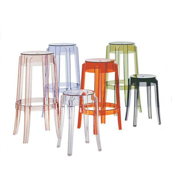Kartell Charles Ghost Plastic Stool Kitchen Furniture Ultra Modern
