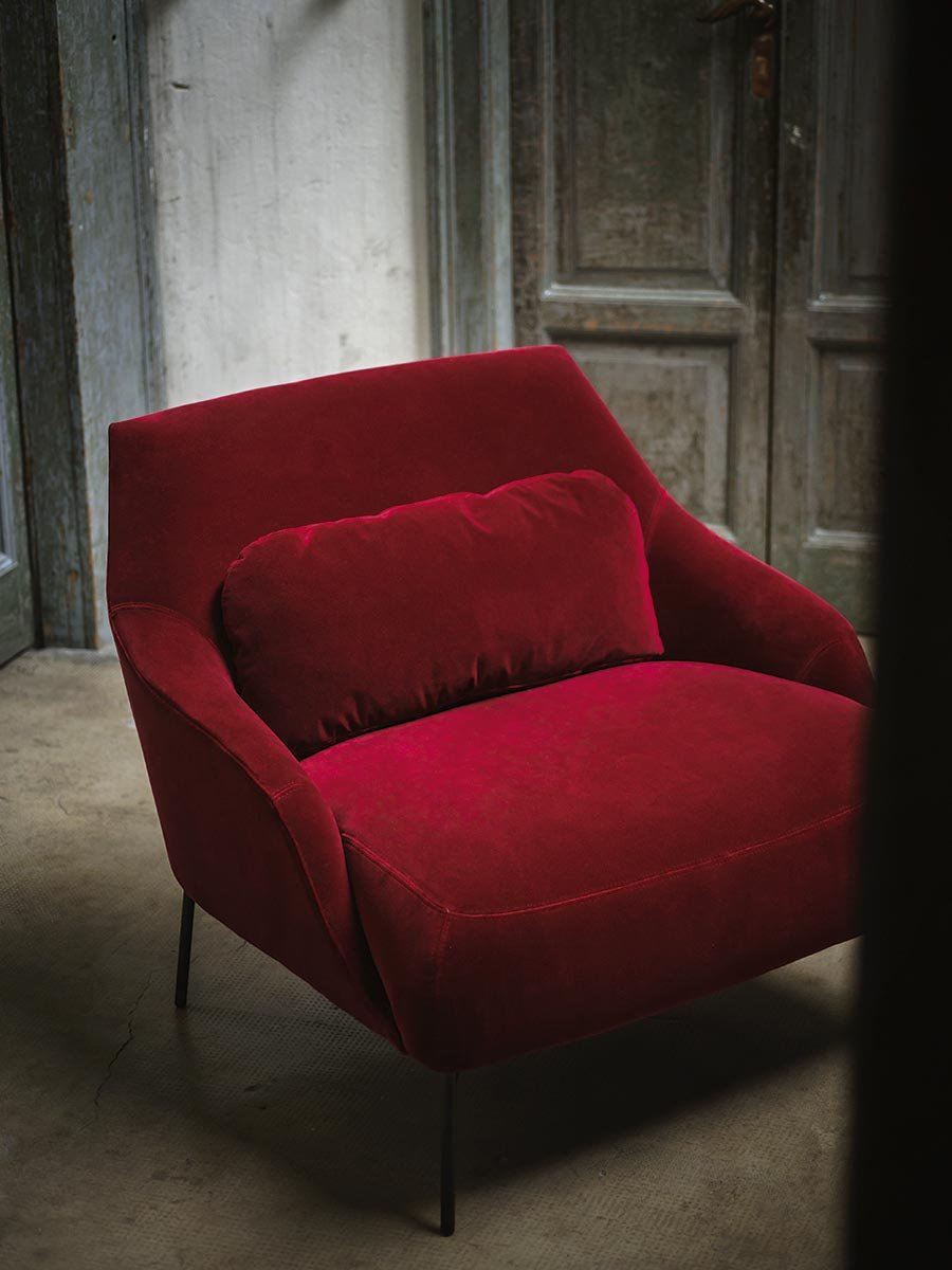 Tacchini Lima Armchair Fabric Living Room Furniture Ultra Modern