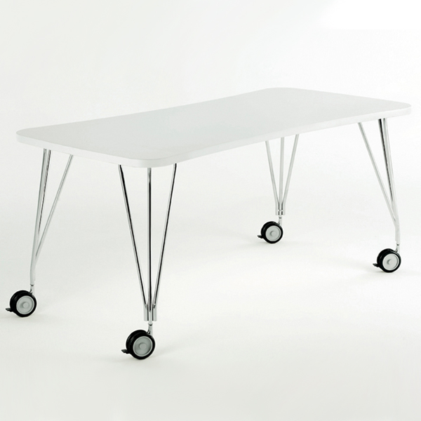 Kartell Max Metal Dining Table, Desk Contemporary Dining Room