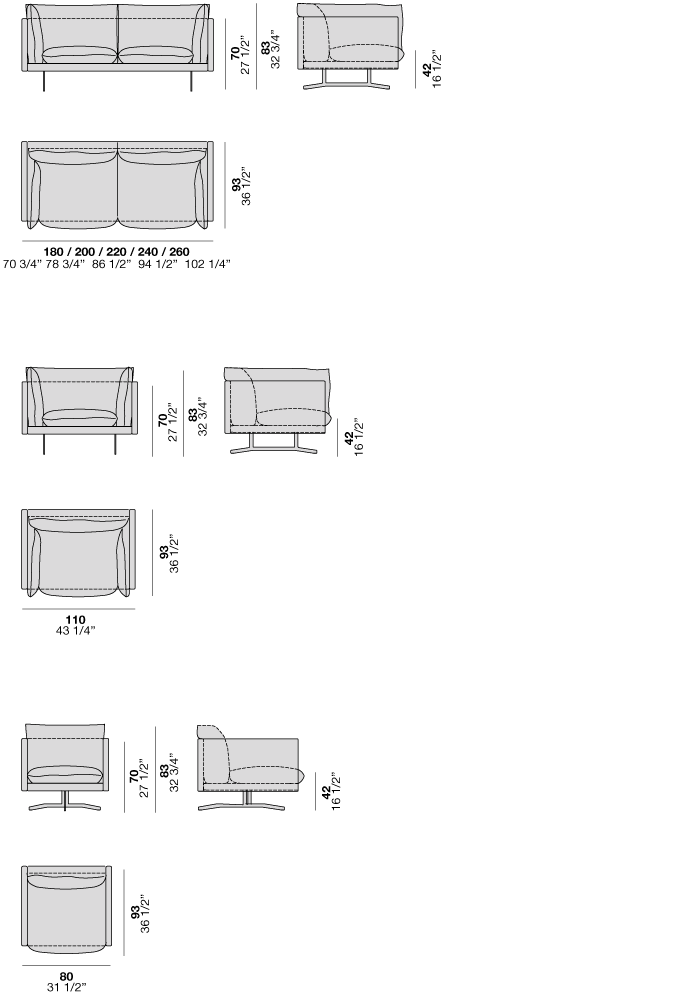 Alf Dafre Oslo Sofa Fabric Living Room Furniture Ultra Modern