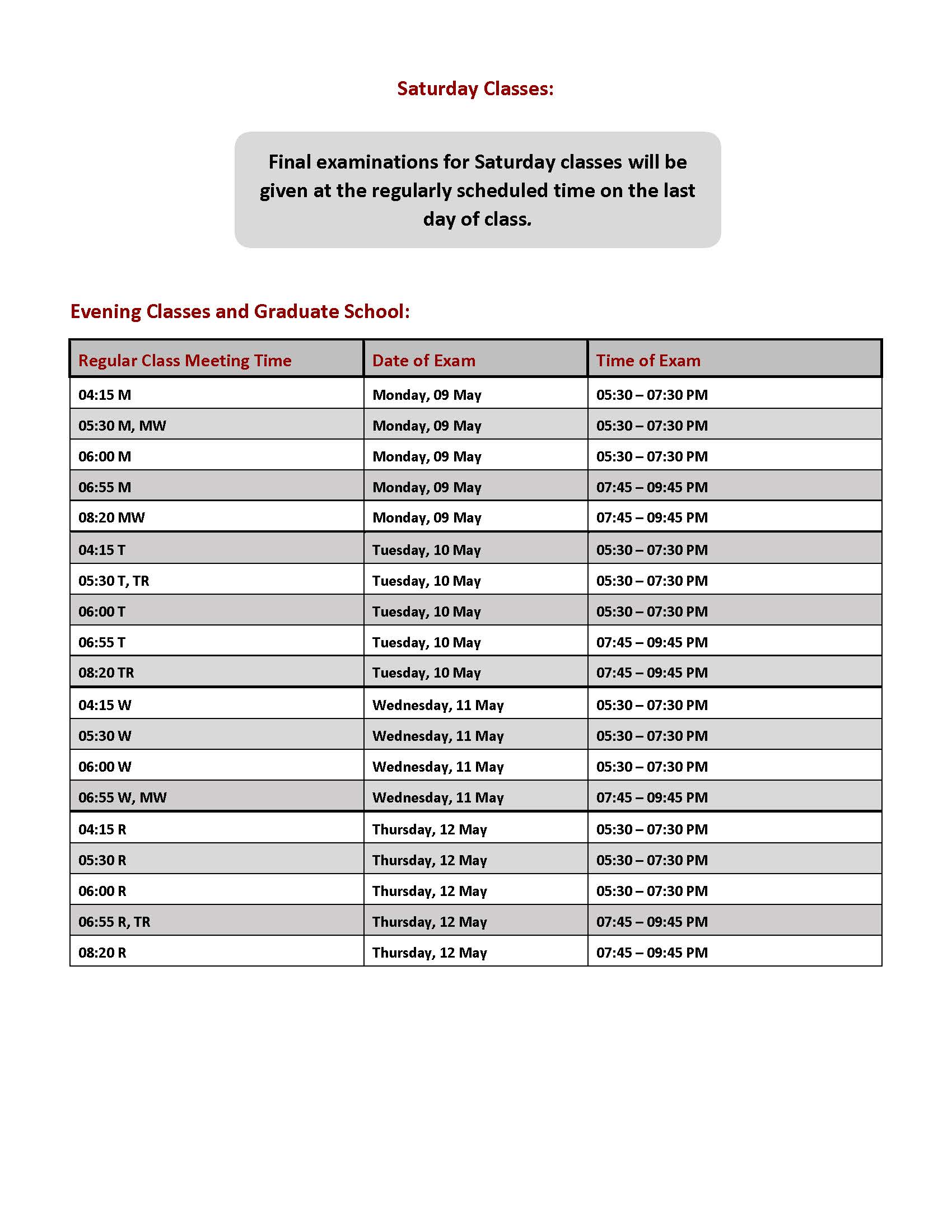 Umsl Finals Schedule Spring 2023 Final Exams | Umsl