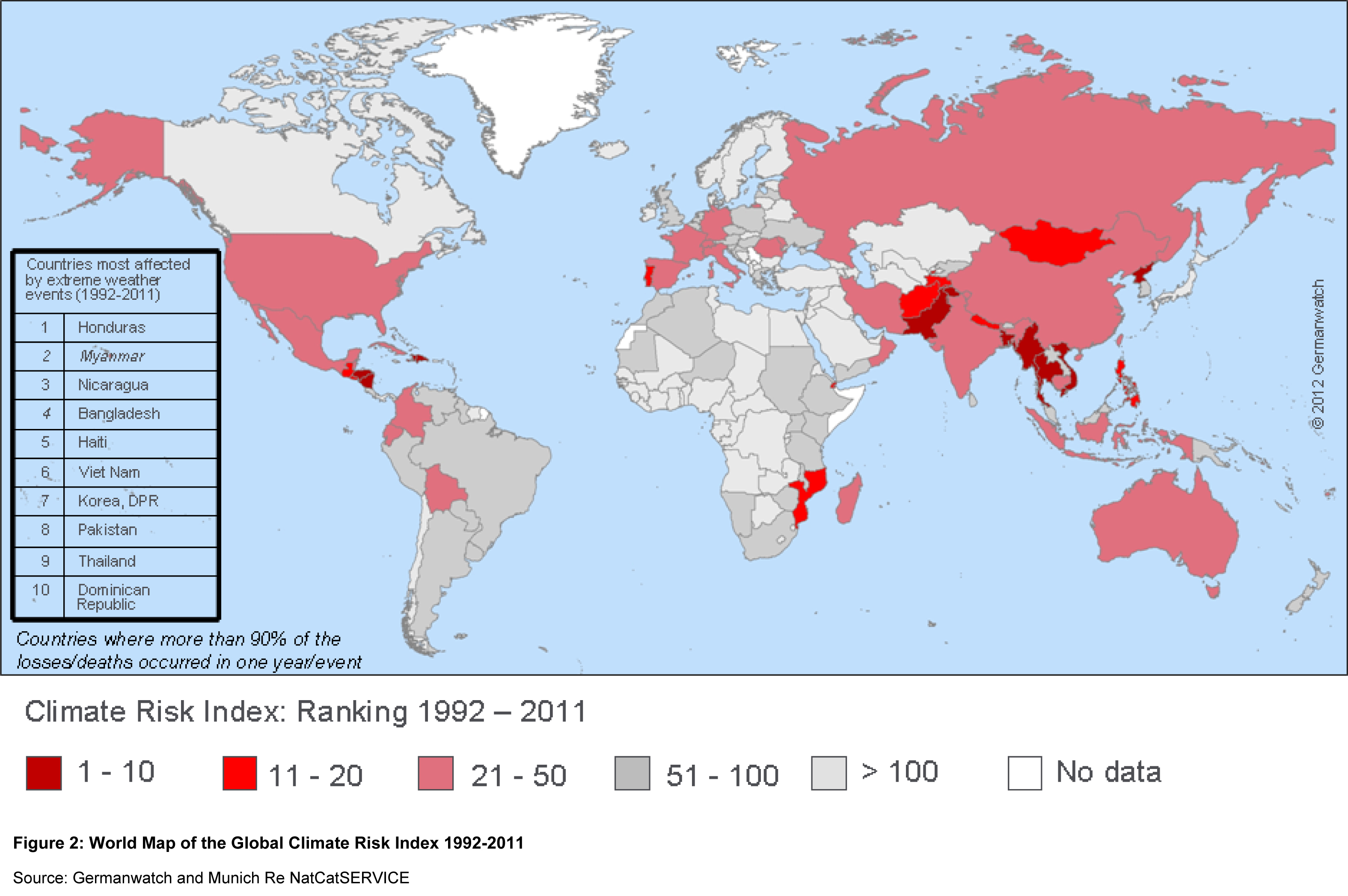 Extreme weather events Developing countries hit hardest in 2011 UN