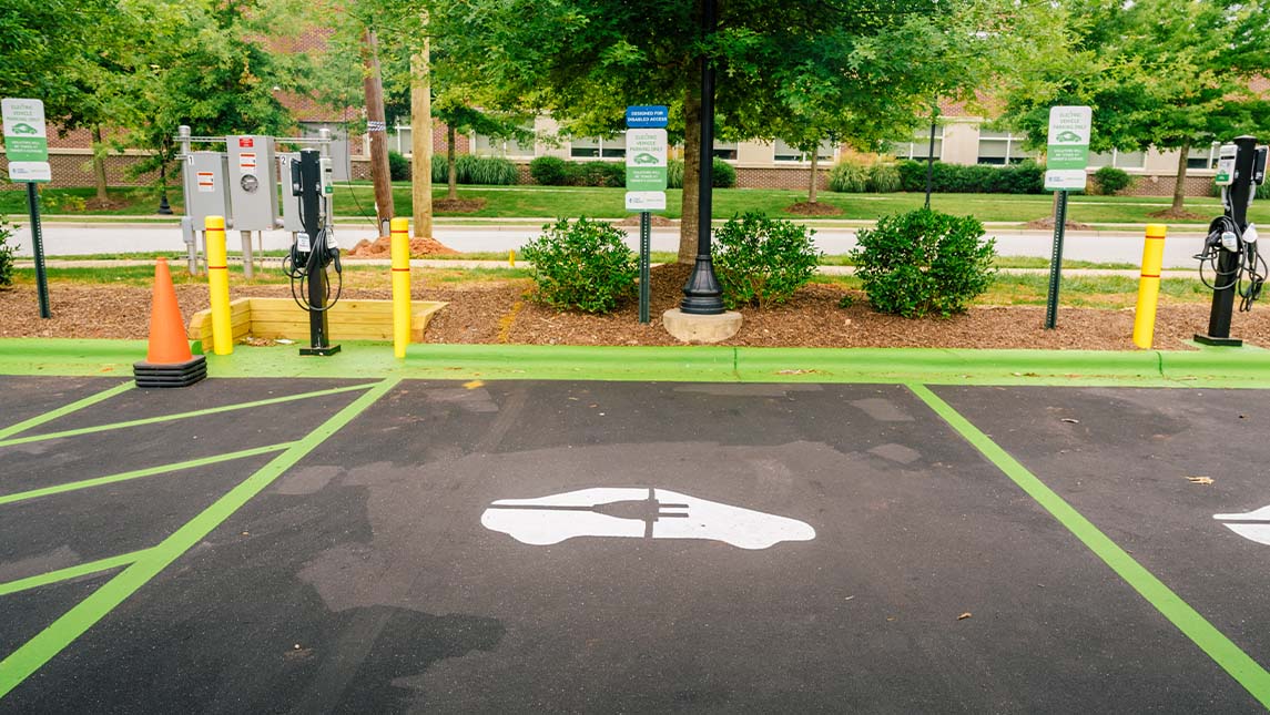 UNC Greensboro adds new NovaCHARGE stations for electric vehicles UNC Greensboro