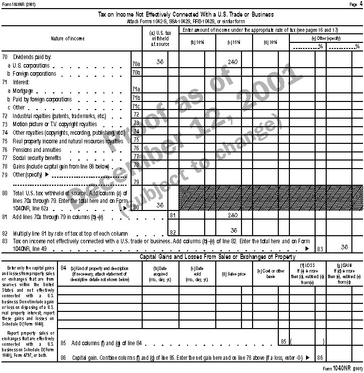 Publication 519 U.S. Tax Guide for Aliens; Illustration of DualStatus Return