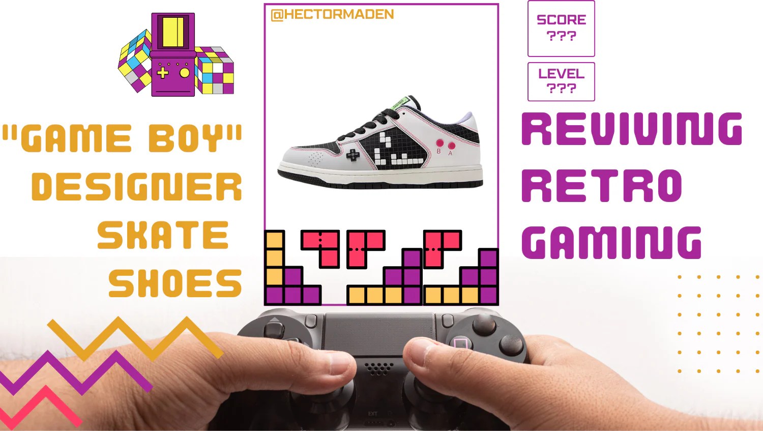 Reviving Retro Gaming: Unleashing the Power of “Game Boy” Designer Skate Shoes