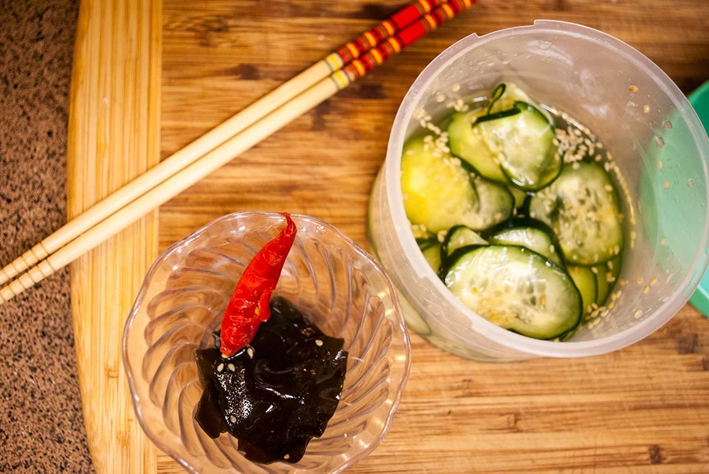 Tsukemono Japanese Quick Pickled Cucumbers (Shiozuke Tsukemono)