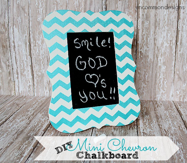 Serenity Now DIY Mini Chevron Chalkboard {Craft Tutorial}