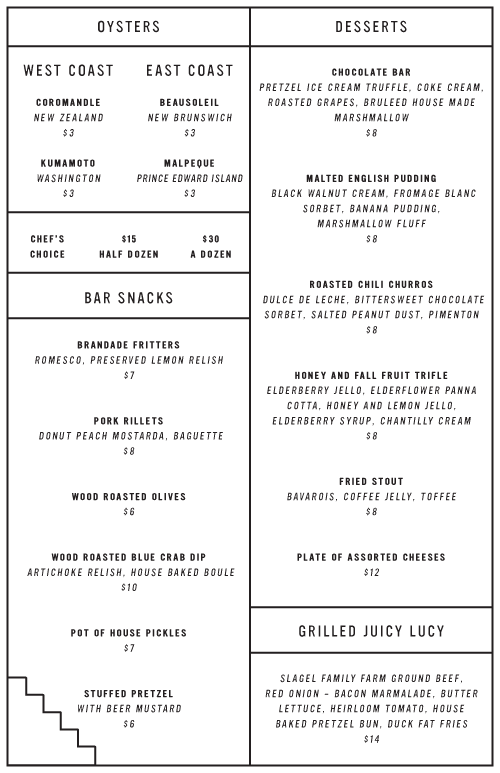 Art of the Menu Punch House