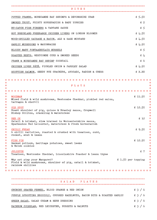 Art of the Menu Union Jacks