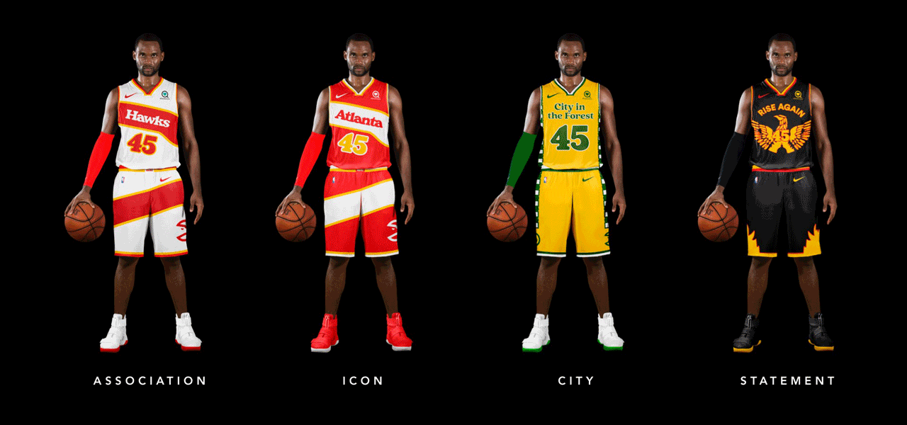 Brand New Ideal NBA Logos and Uniforms