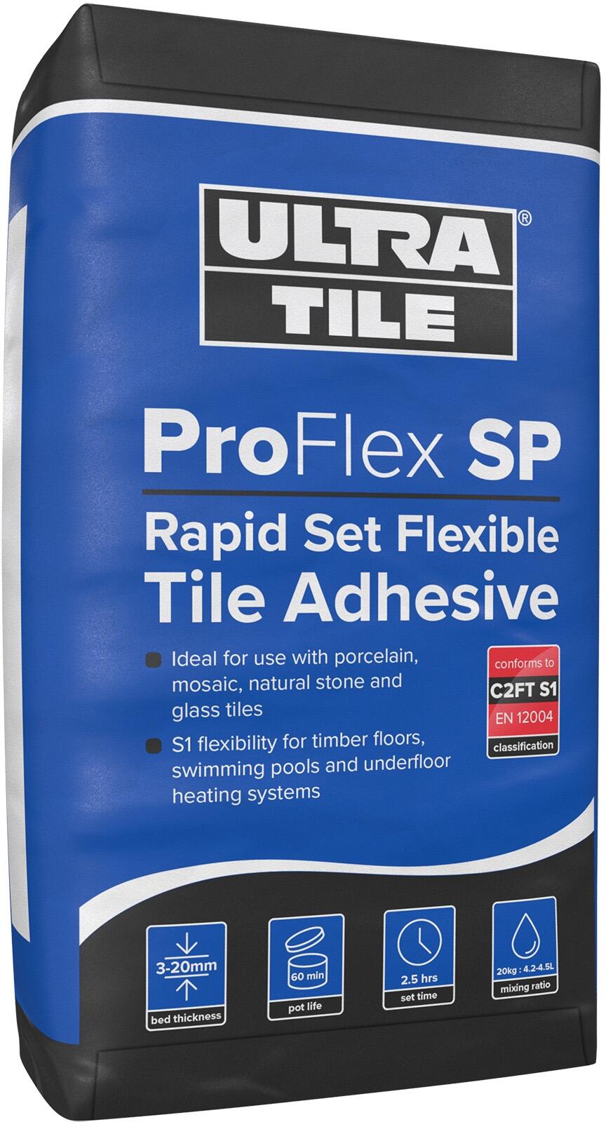 UltraTile ProFlex S1 SP Rapid Set Flexible Grey Tile Adhesive