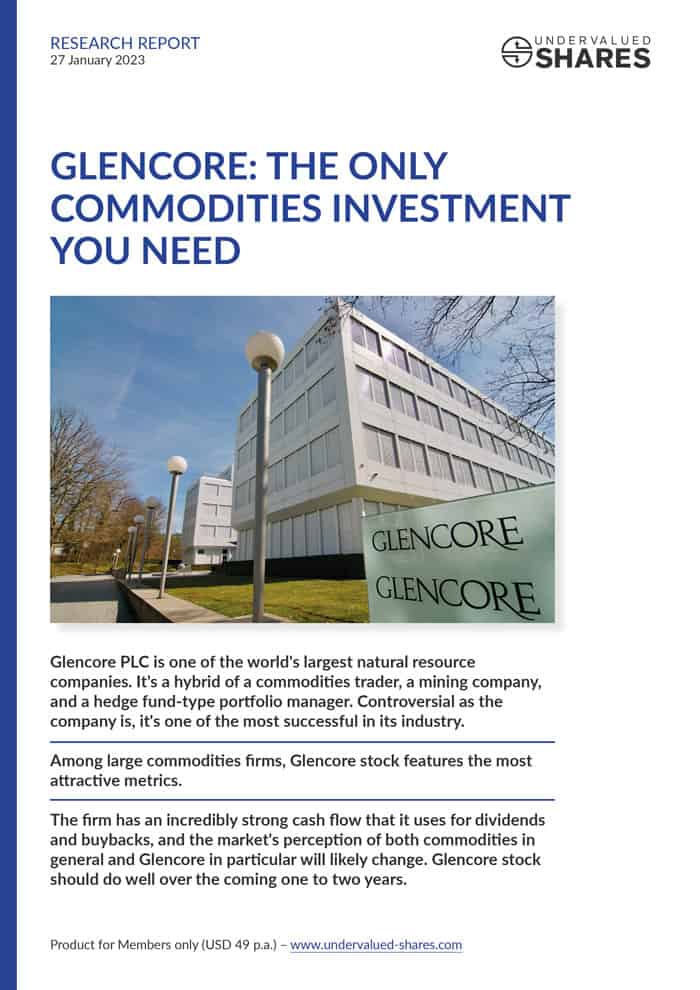 Glencore the only commodities investment you need Undervalued Shares