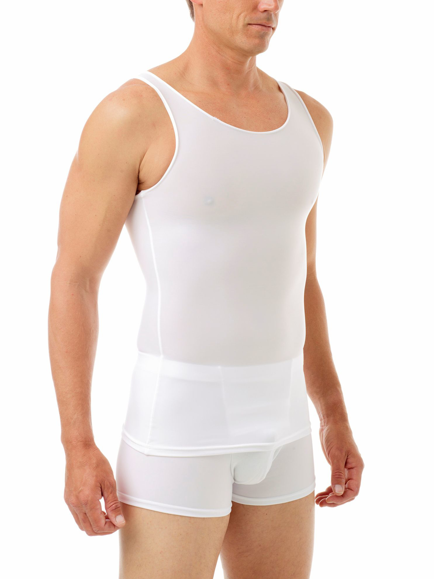Microfiber Compression Tank. Men Compression Shirts, Girdles, Chest