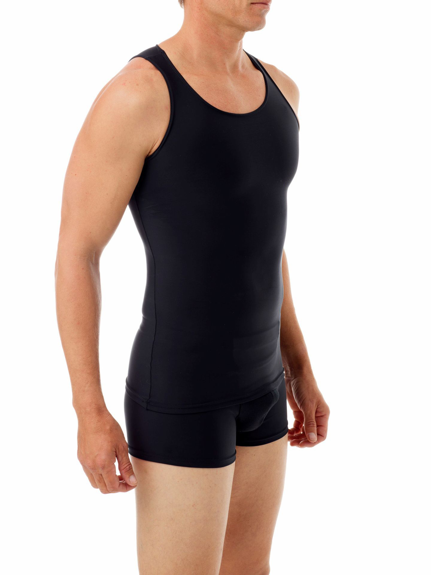 Microfiber Compression Tank. Men Compression Shirts, Girdles, Chest