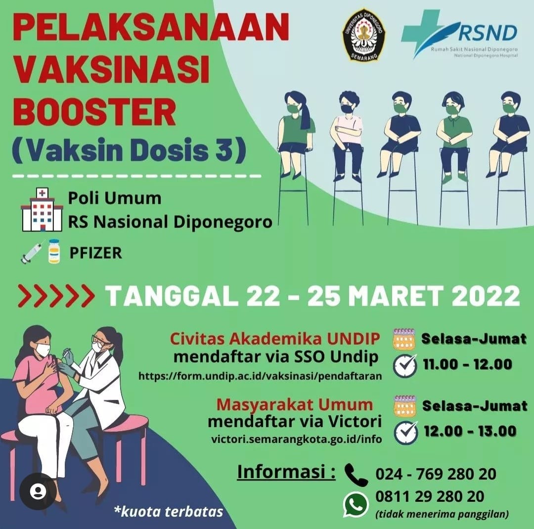 Information on Implementation of UNDIP Booster Vaccination