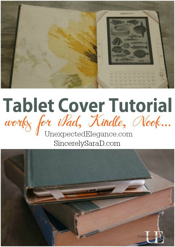 Tablet Cover Tutorial Using an Old Book {Video Series}