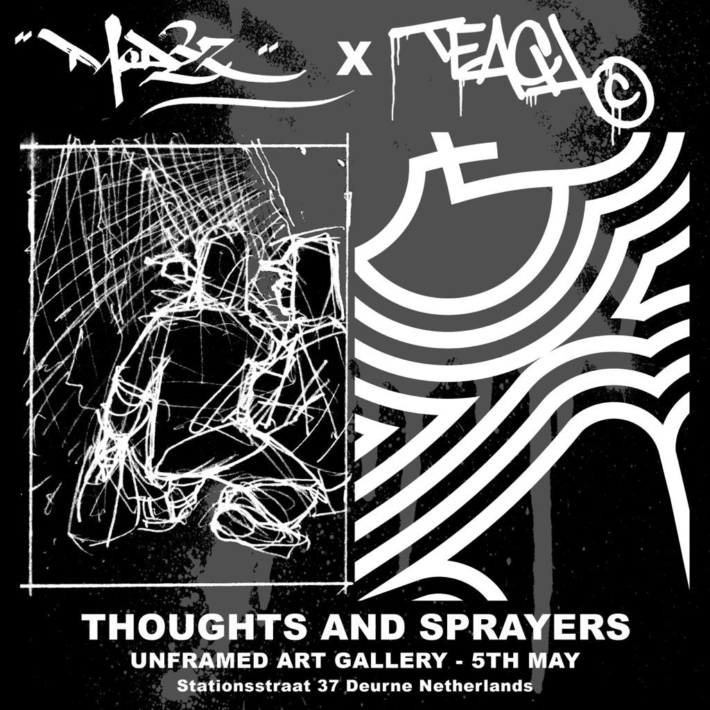 MODE 2 & TEACH Thoughts and sprayers Unframed Art Gallery
