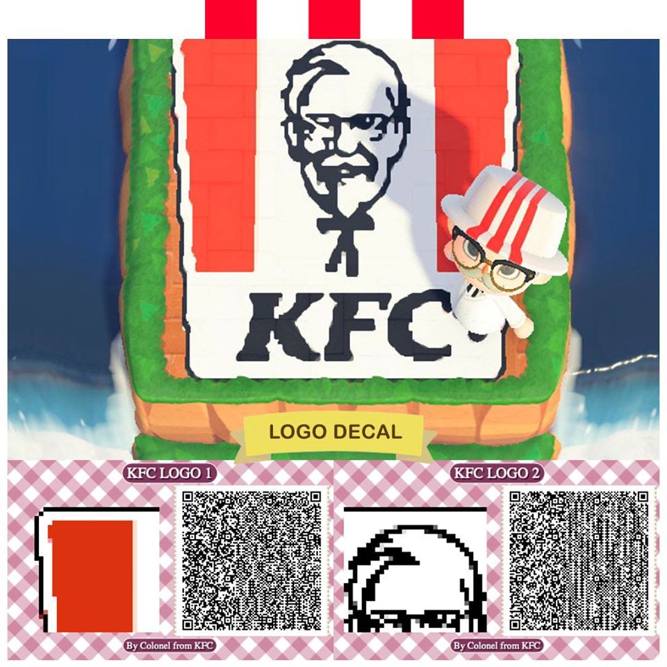 Here’s all the official outfit and QR codes from KFC! UnGeek