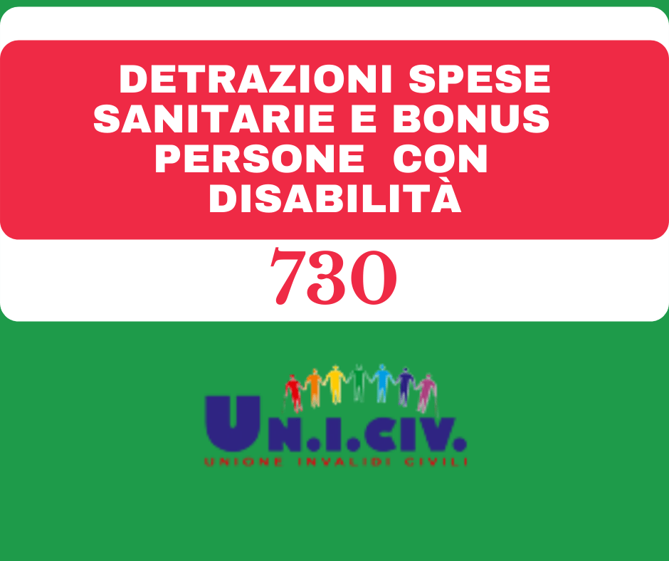 detrazione spese mediche 2023 730/2022: Detrazioni Spese Sanitarie E Bonus Alle Persone Con Disabilità - Uniciv