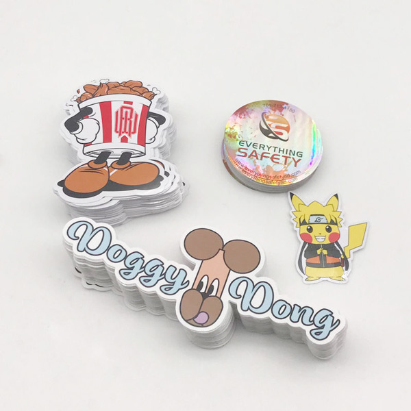 Die Cut Removable Vinyl Laptop Stickers Unico Packing