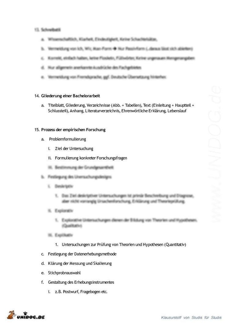 UNIDOG Techniken Wissenschaftliches Arbeitens
