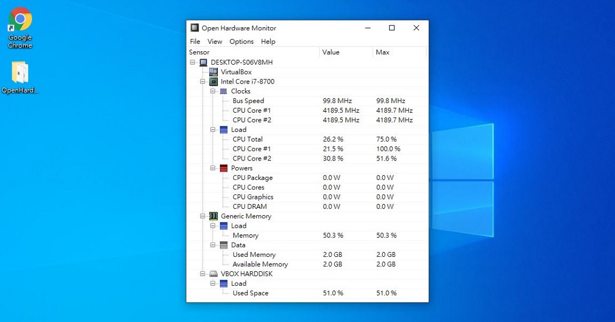 開放原始碼的免費硬體監控程式 Open Hardware Monitor UNIKO's Hardware