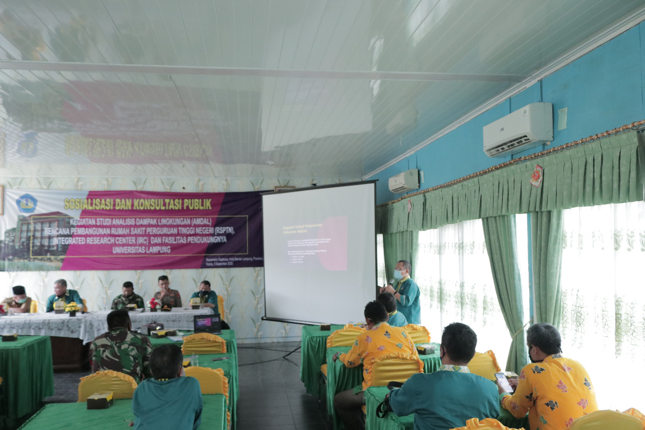 Sosialisasi Penyusunan Dokumen Amdal RSPTN - Universitas Lampung