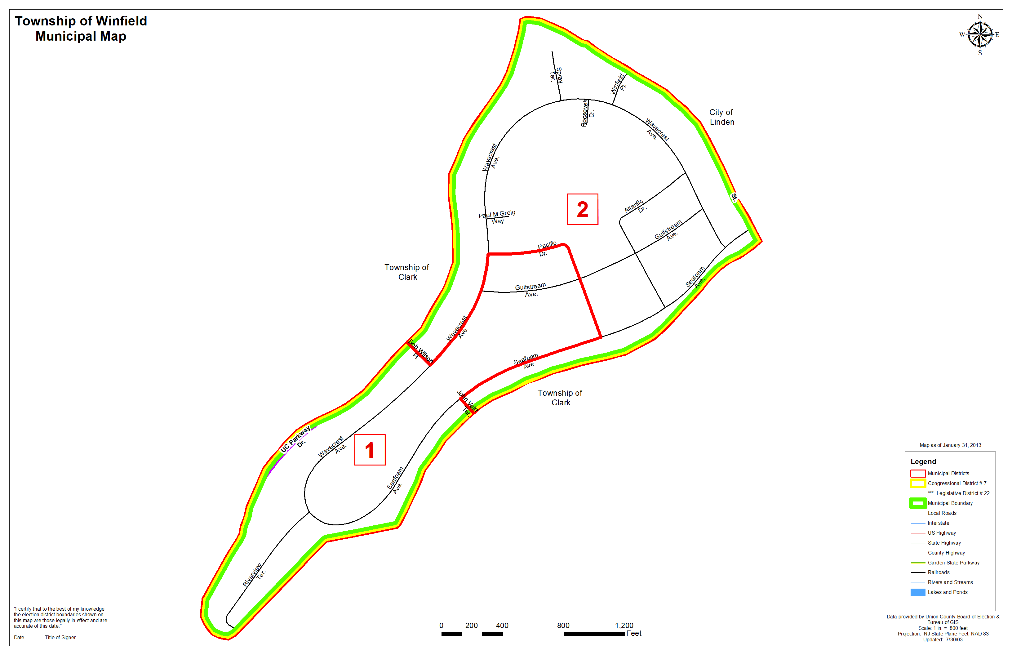 District Maps Union County Votes