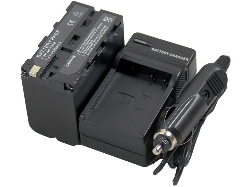 New Battery and Charger NPF970 for Sony Video Camera NEX FS700 HVRZ7