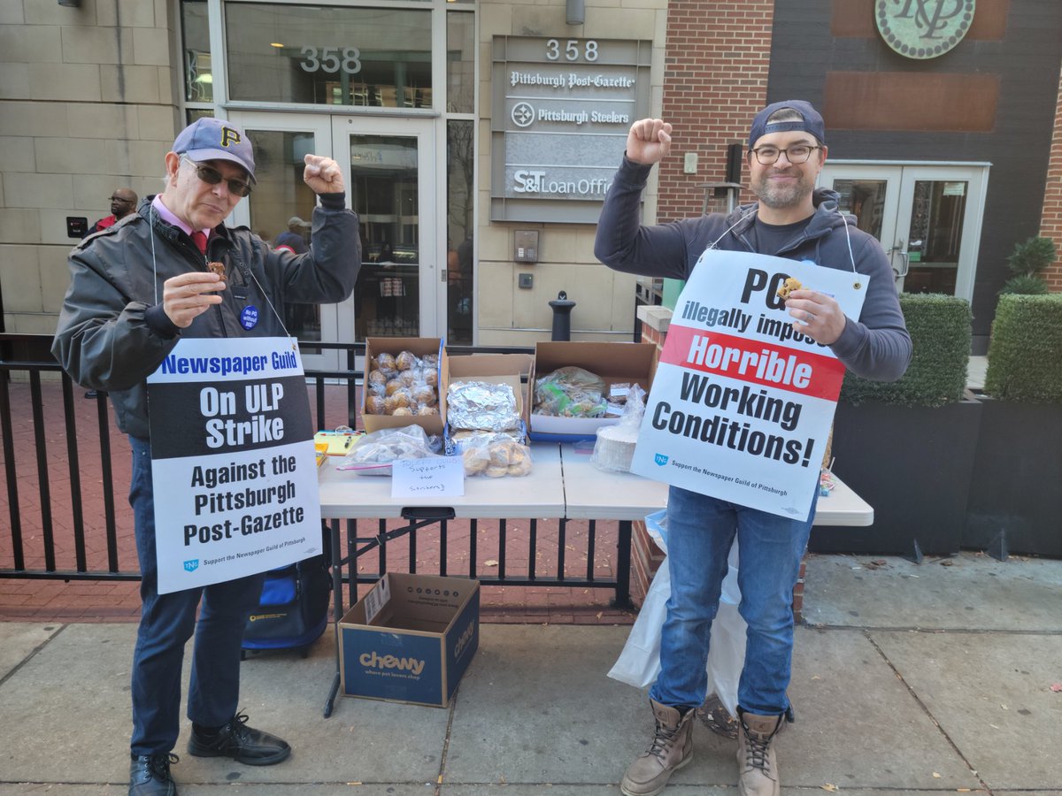 The strike daily Nov. 10 On the picket line, sweet support from near