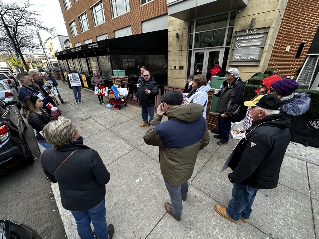The strike daily Dec. 2 Striking PostGazette workers joined by AFL