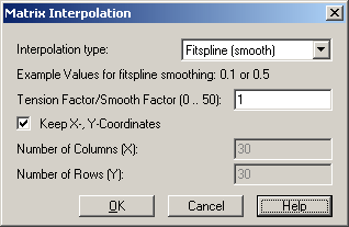 Data Matrix Interpolation 3d Uniplot Documentation
