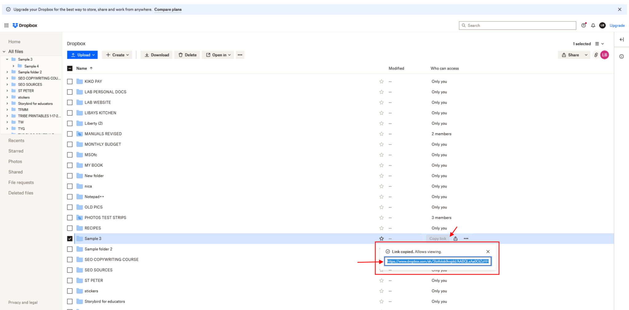 How to Make a Dropbox QR Code for a File or Folder