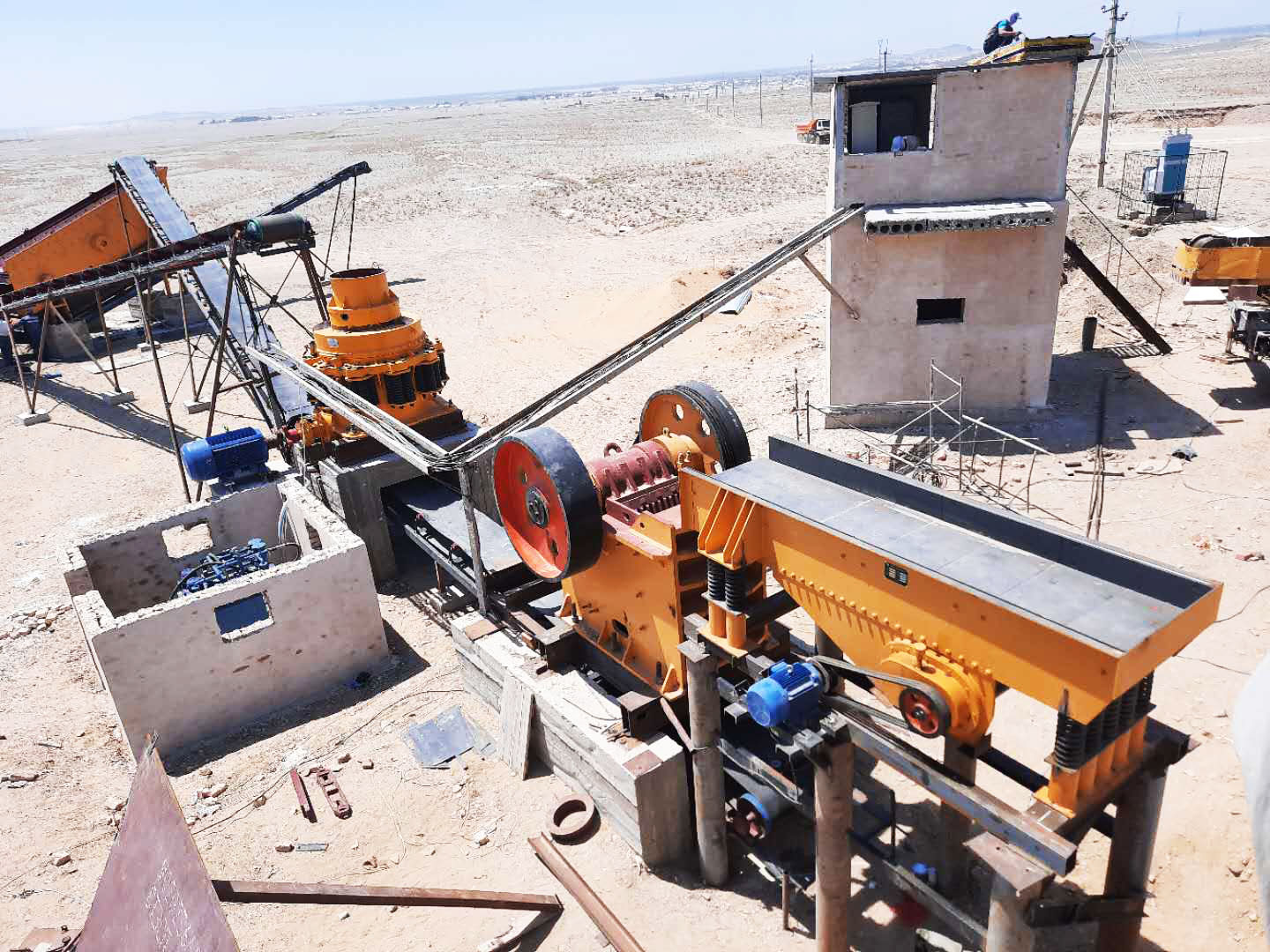 150T/H Stone Crushing Plant Had Successful Test Run in Uzbekistan