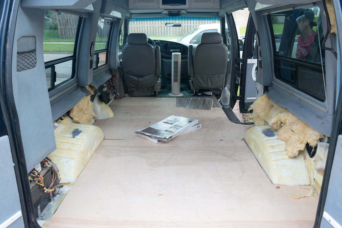 3 Van Build Installing Vinyl Flooring Uniquely Nomad