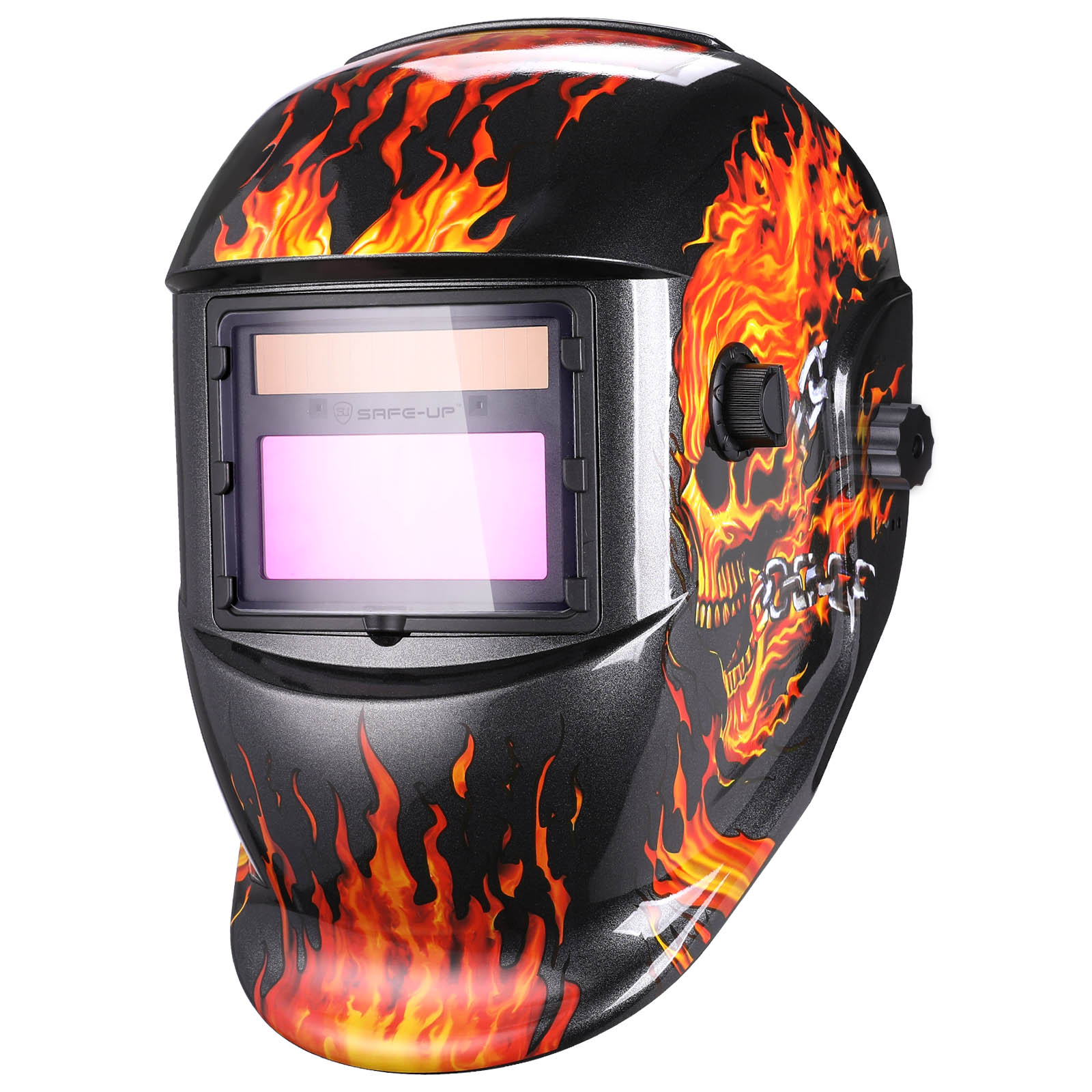 UNMTFlame Skull Auto Darkening Welding Helmet