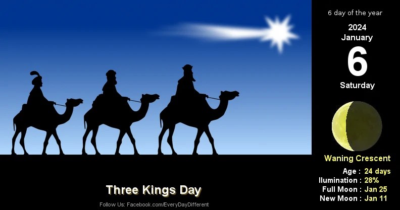 January 6th Three Kings Day (Epiphany) January 6th Three Kings Day (Epiphany)