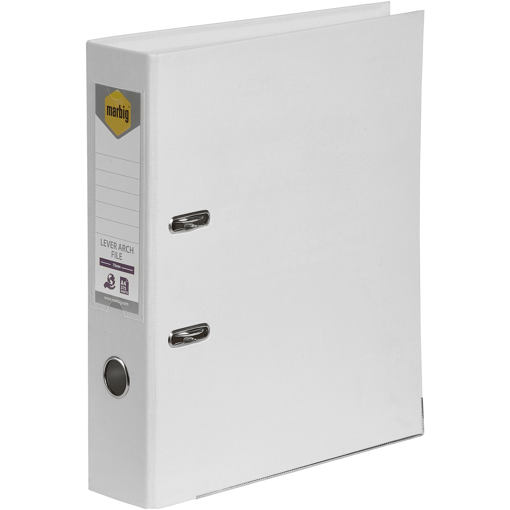Lever Arch Files Marbig A4 White PE Lever Arch File United Office Choice