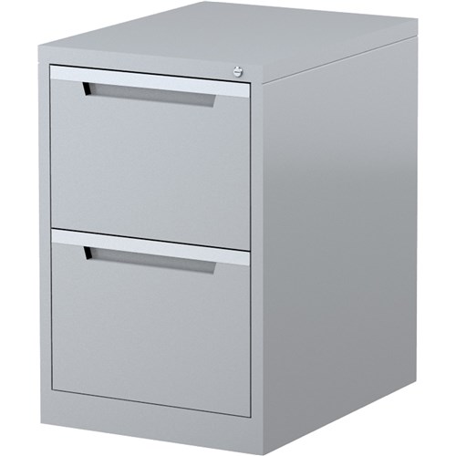 1 2 Drawer Filing Steelco 2 Drawer Silver Grey Filing