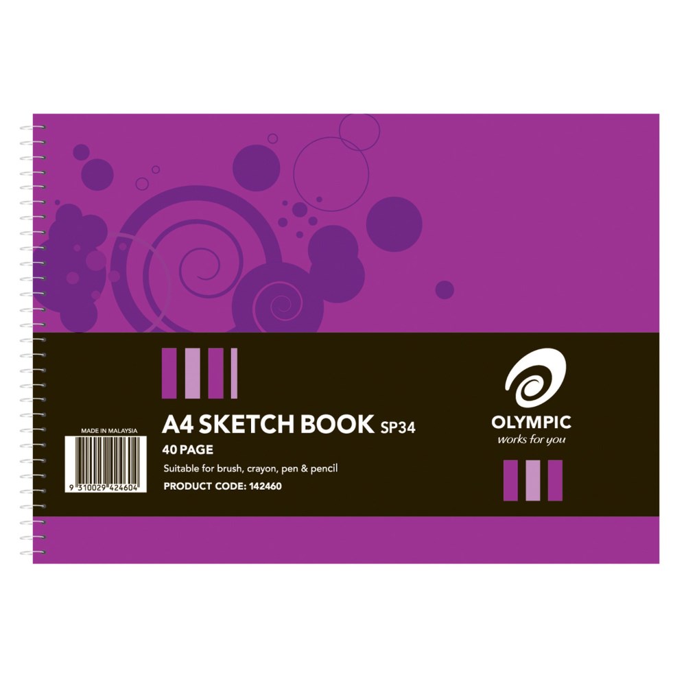 Sketch Books Olympic Sketch Book A4 40 Page Cartridge Sp34 United