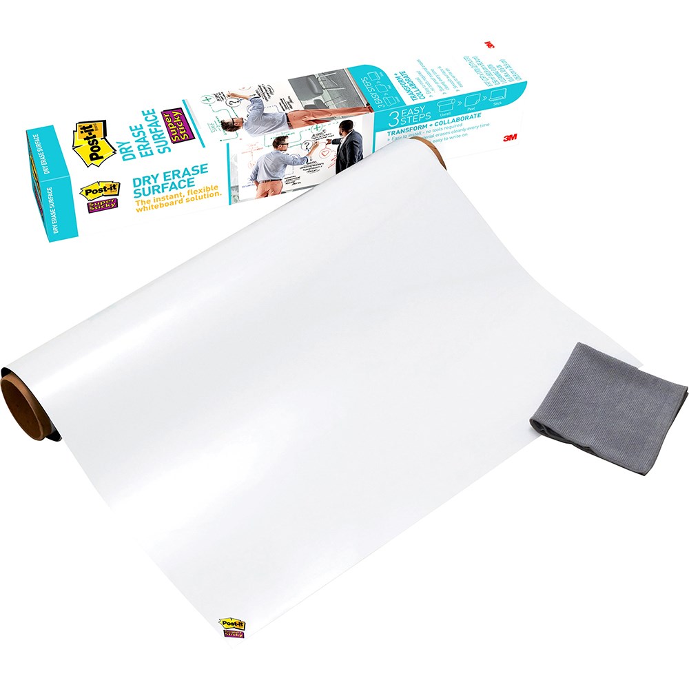 Adhesive & Static Whiteboards Post It Dry Erase Surface Def3X2 900X600mm United Office Choice