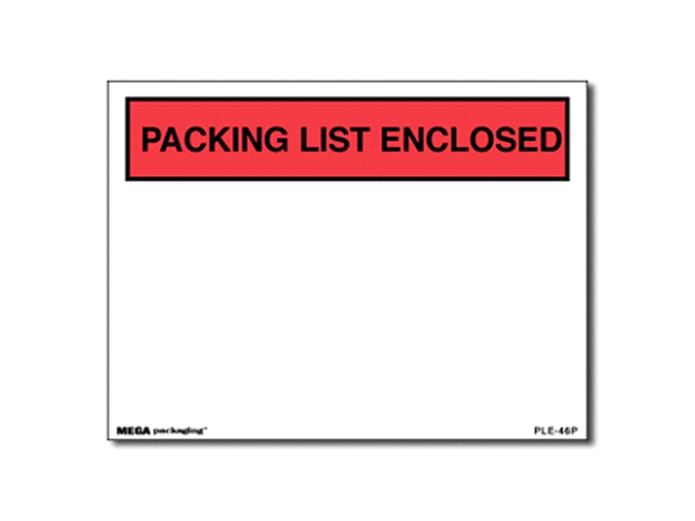 PACKING LIST ENVELOPES United Packaging Supplies