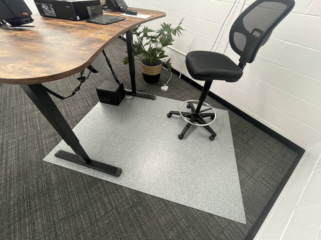 Modular ESD Chair Mats Built to ANY Size
