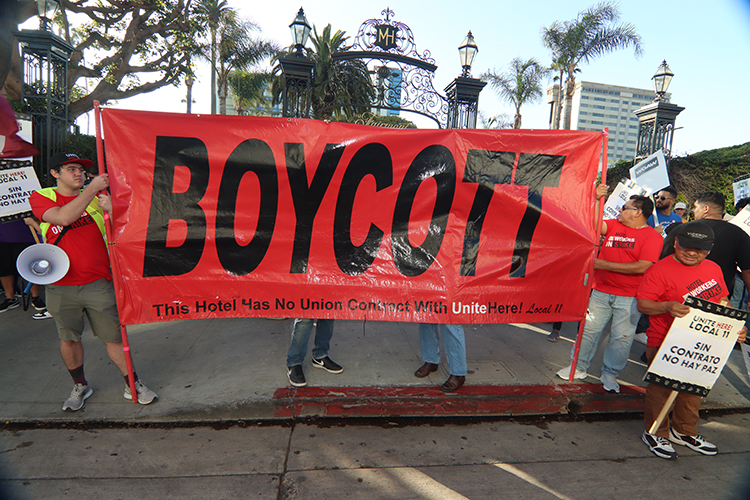 SoCal Hotel Workers Call for Boycott of Three Properties Following