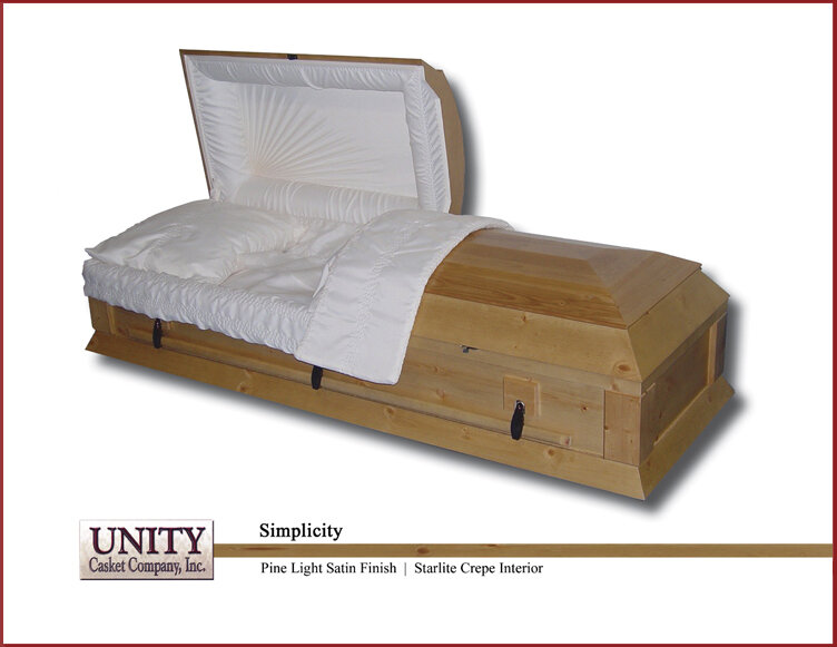 Type Cremation & Rental Units Unity Casket Company