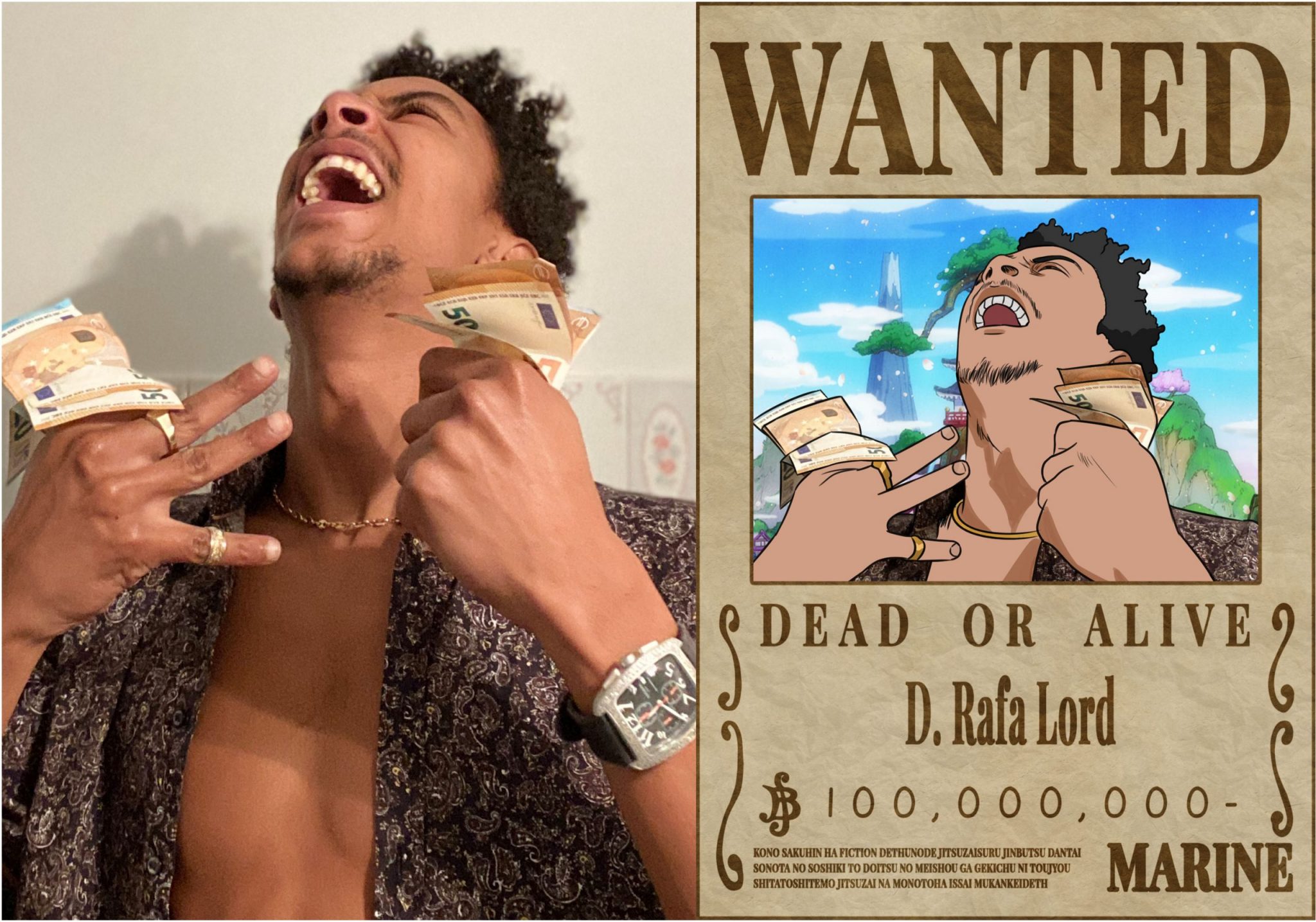 Avis De Recherche One Piece Ace Affiche Wanted Avis De Recherche One Piece Personnalisée