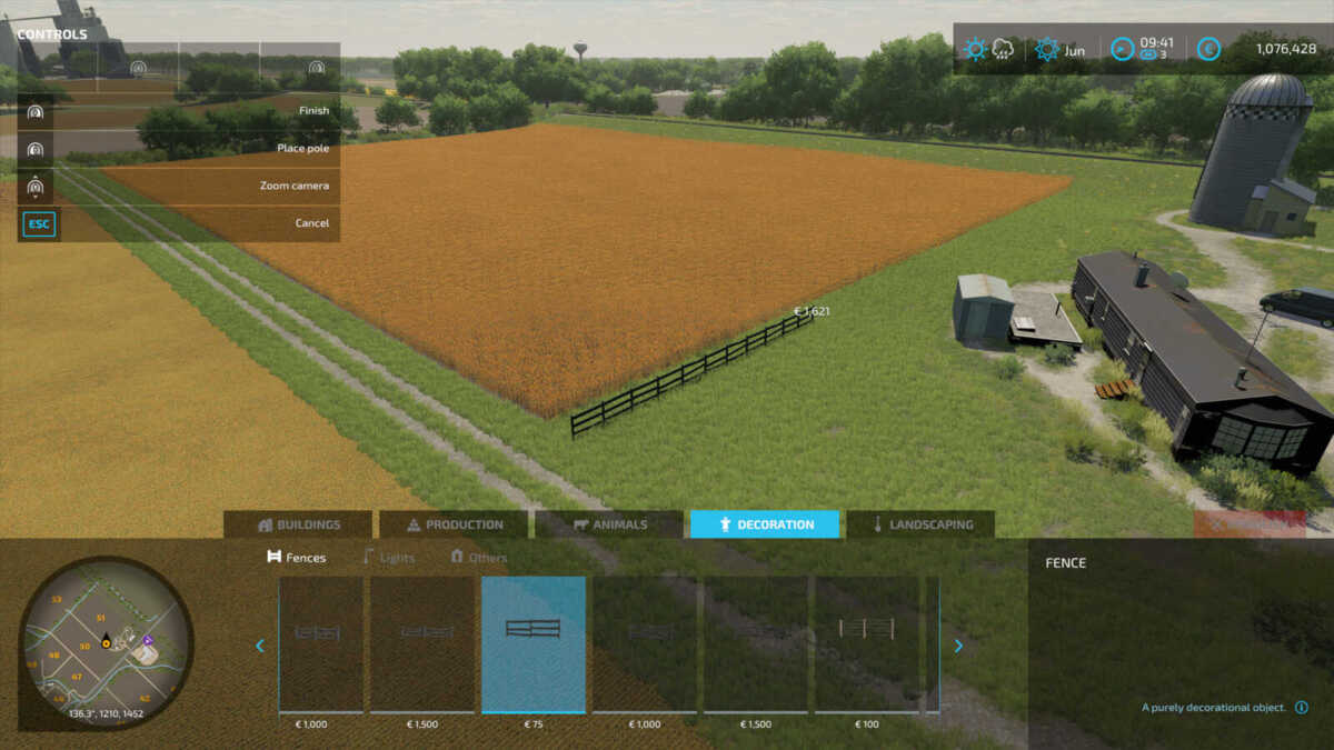 Farming Simulator 22 build mode in detail