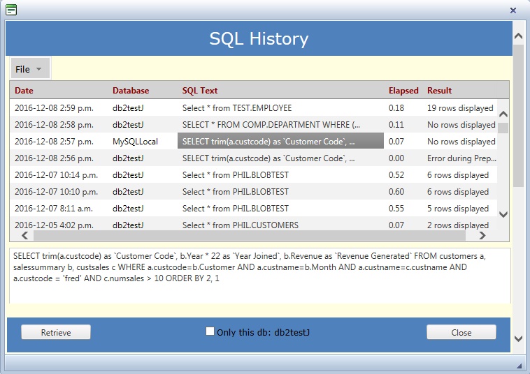 SQL Editor